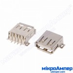 Гніздо USB SMD Type-A 180 
